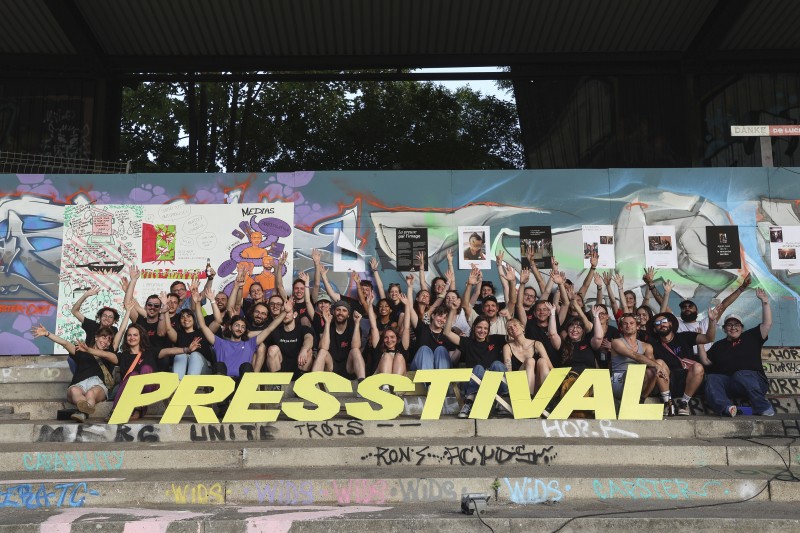 L'équipe de bénévoles du Presstival